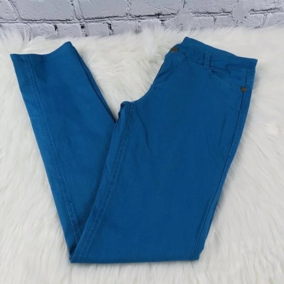 Women's Blue Skinny Jeans w/ Extra Stretch - Picture 1 of 3